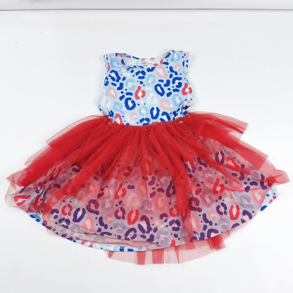 RED, WHITE & LEOPARD | Tutu Dress