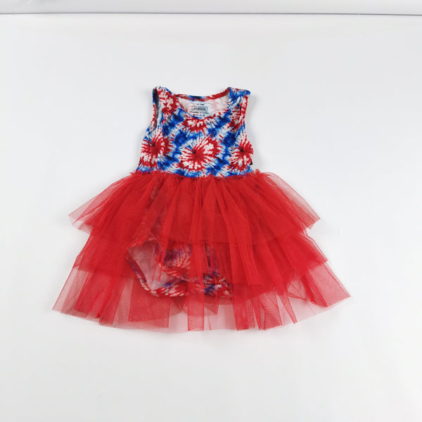 4TH OF JULY TIE DYE | Tutu Bodysuit