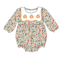 Pumpkin Smocked Romper