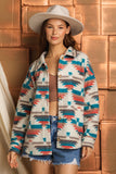 Aztec printed soft casual jacket