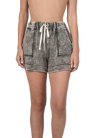 Acid Wash Woven Shorts